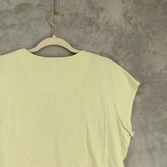 PINK Sleepwear Henley T-shirt Size XL(16-18) Floral Knit Loungewear Cotton 100% - Picture 9 of 10